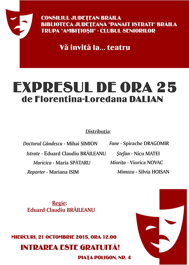 Spectacolul de teatru „Expresul de ora 25”