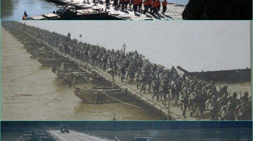 1913 (trecerea armatei romane peste Dunare) vs 2015 (exercitiu militar)