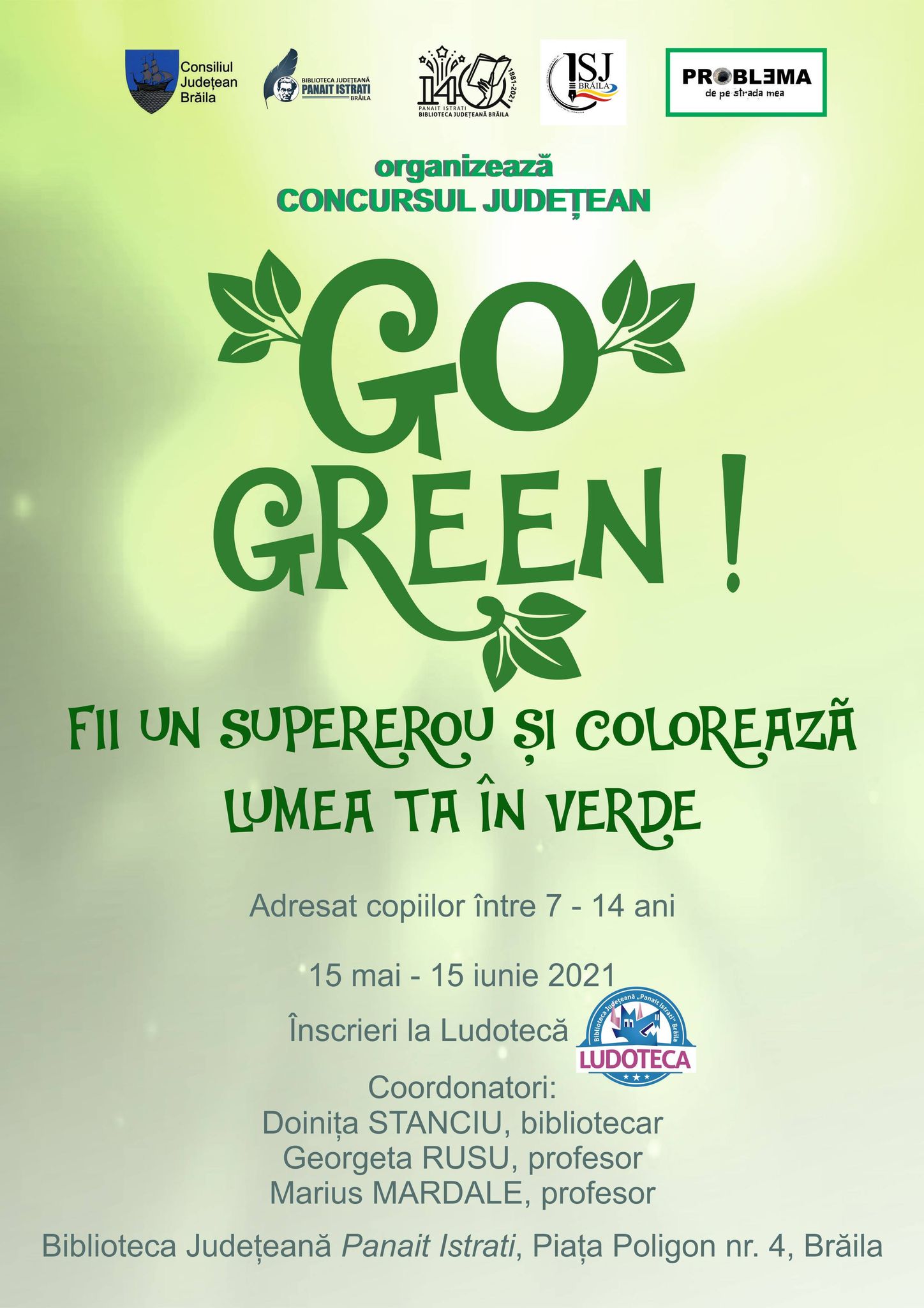 GO green ! Concurs județean pentru copii