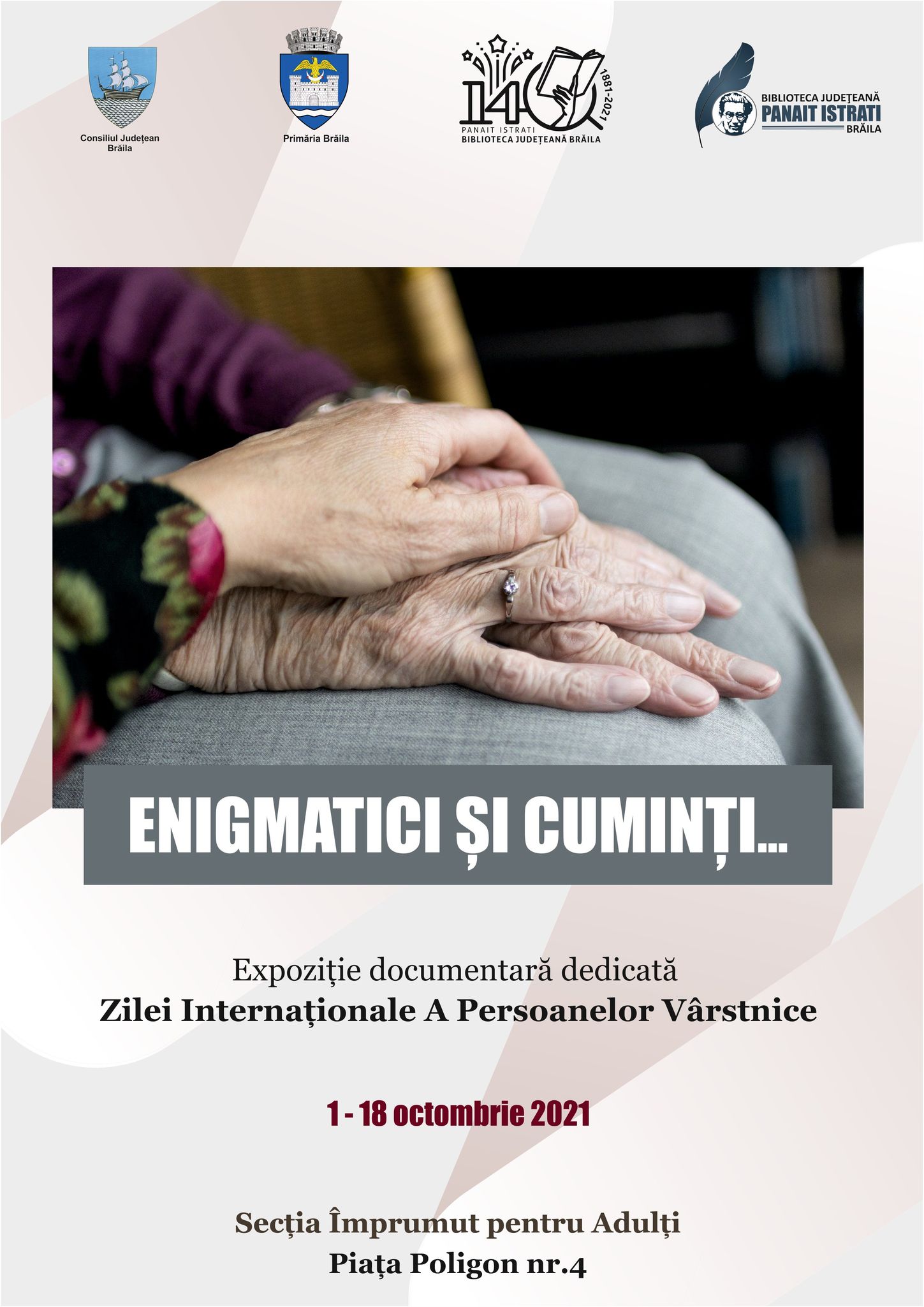 „Enigmatici și cuminți…”, expoziție dedicată zilei internaționale a persoanelor vârstnice