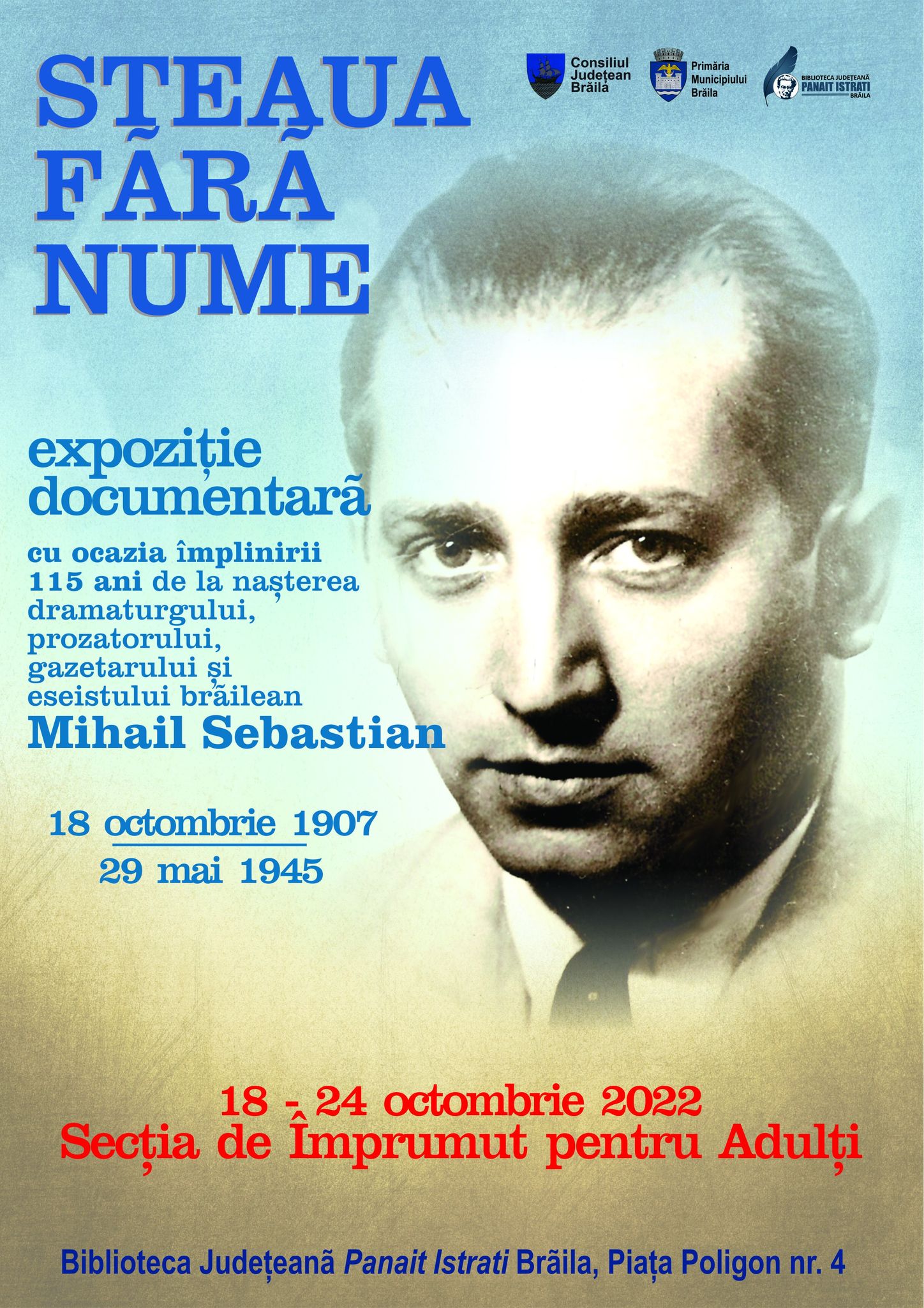 Expoziție Steaua fără nume, M. Sebastian