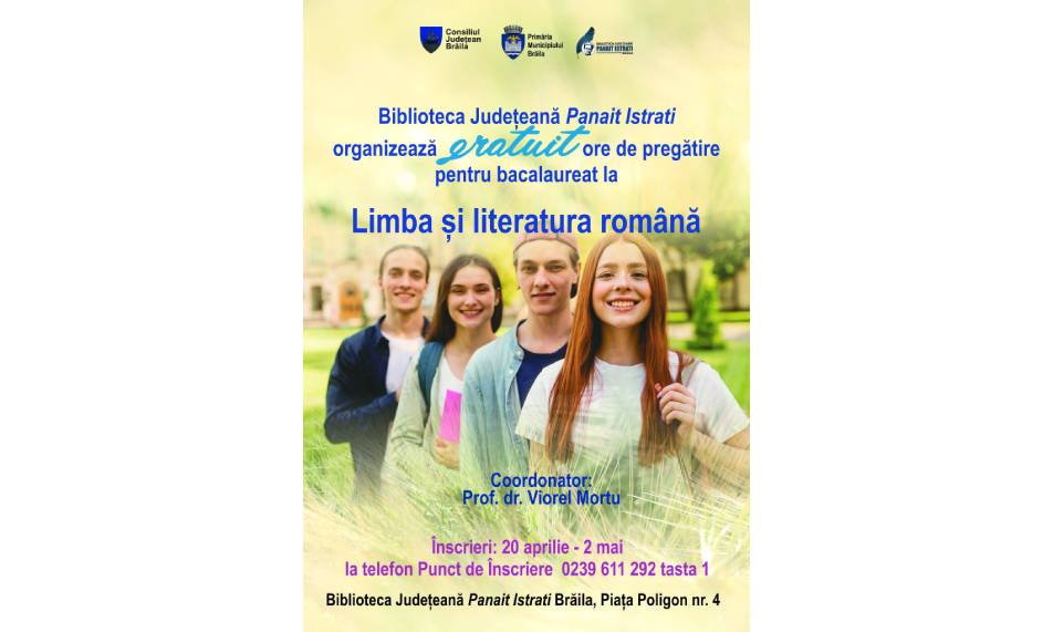 Ore gratuite de Limba și Literatura Română
