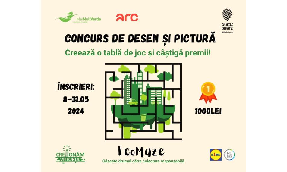 Creionăm Viitorul și Biblioteca Județeană „Panait Istrati” Brăila au lansat concursul de desen și pictură „Tablă de Joc Ecologic Colectează separat, frate!”